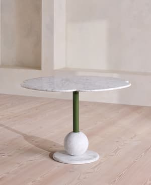Vito Outdoor Dining Table - Carrara Marble - Hover Image