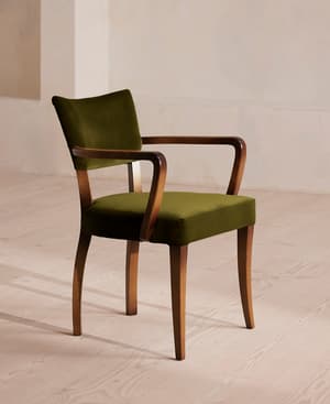 Molina Dining Armchair - Velvet - Olive  - UK - Listing Image