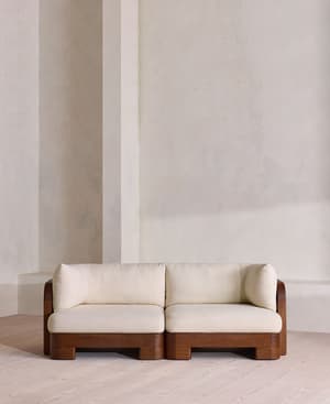 Odell Outdoor Three Seater Sofa - Off White - US - Hover Image