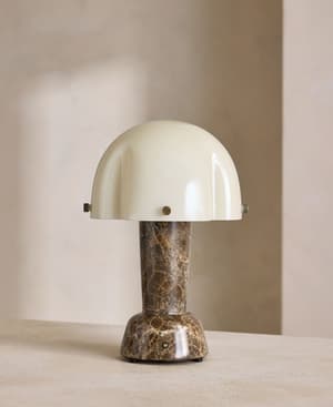 Rio Portable Lamp - Dark Emperador Marble - Hover Image