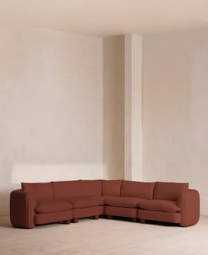 Vivienne Deeper Sit Modular Sofa - Corner Sofa - Linen - Sienna - Listing Image