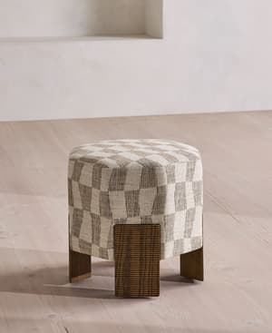 Alvin Footstool - Kimber Jacquard - US - Hover Image