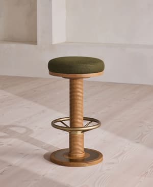 Bryden Tall Barstool - Linen - Olive - US - Listing Image