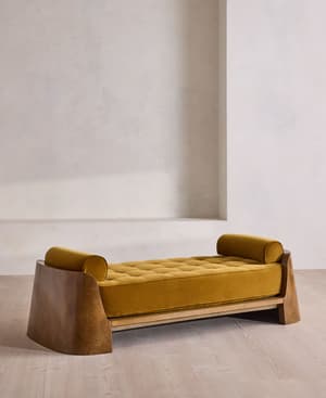 Heidi Daybed - Velvet - Mustard - UK - Hover Image