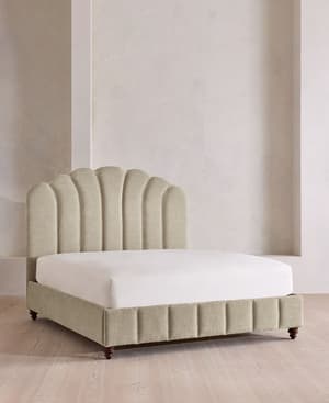 Manette Bed - Full - Linen Chenille - Stone - US - Listing Image