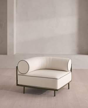Gaspard Outdoor Sofa - Corner Module - Off White - UK - Hover Image