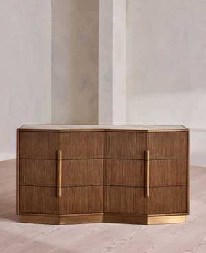 Silvio Six Drawer Dresser - Royal Diana Marble - Hover Image