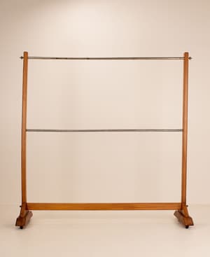 Vintage Clothes Stand - Beech and Nickel - France - Listing Image