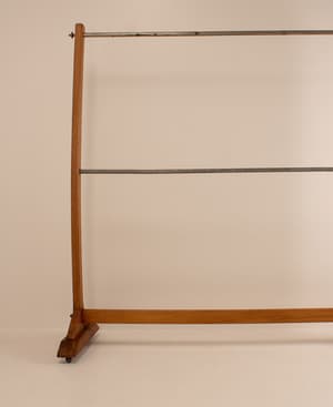 Vintage Clothes Stand - Beech and Nickel - France - Hover Image