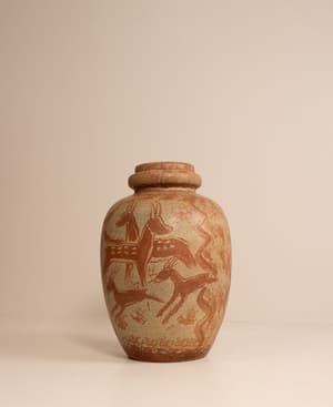 Vintage Painted Vase - Ceramic - Listing Image