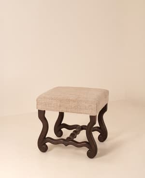 Vintage Stool - Ebonised Wood - England - Hover Image