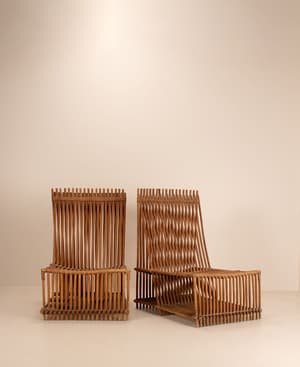 Vintage Pair of Decorative Chairs - Bamboo - Listing Image