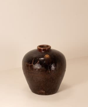 Vintage Crackle Glazed Pot - Asia - Hover Image