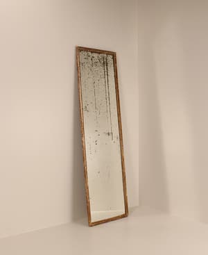 Vintage Full-Length Bistro Mirror - France - Hover Image
