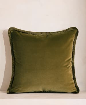 Margeaux Square Cushion - Olive - Listing Image