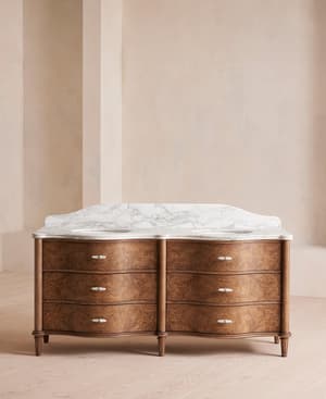 Valerie Double Vanity - Arabescato Corchia Marble - Hover Image
