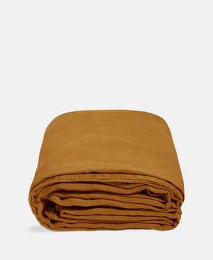 Luna Linen Duvet Cover - Rust - Emperor - Listing Image