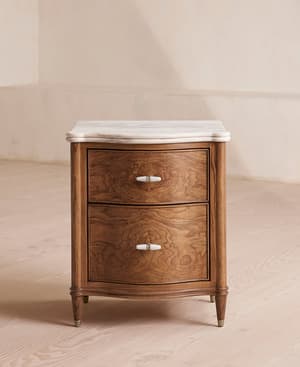 Valerie Bedside Table - Arabescato Corchia Marble - Hover Image