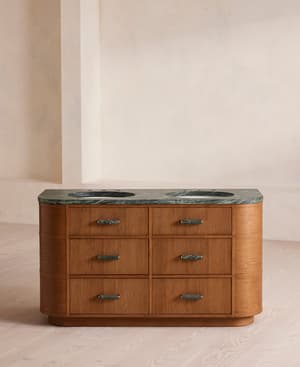Witley Double Vanity Unit - Napoli Green Marble - Listing Image