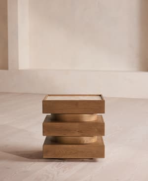 Flynn Side Table - Lacorado Marble - Listing Image
