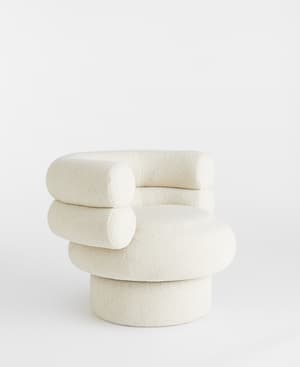 Rolland Armchair - Italian Boucle Ecru - US - Hover Image