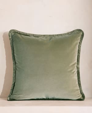 Margeaux Large Square Cushion - Sea Foam - US - Hover Image