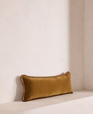 Margeaux Bolster Cushion - Mustard - Hover Image