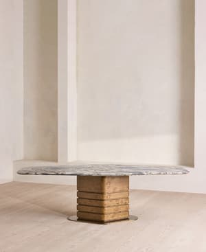 Navarro Dining Table - Arabescato Rose - Hover Image