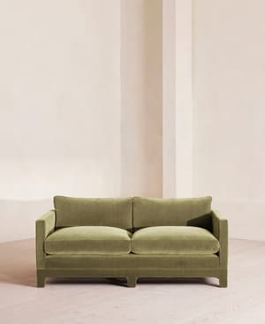 Ashford Two Seater Sofa - Velvet - Lichen - Hover Image