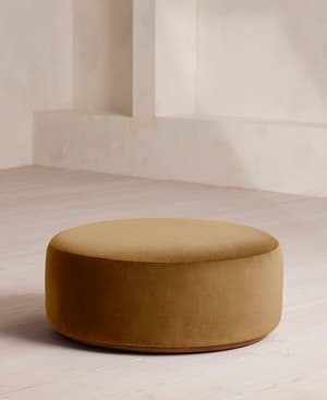 Aline Ottoman - Velvet - Mustard - US - Listing Image