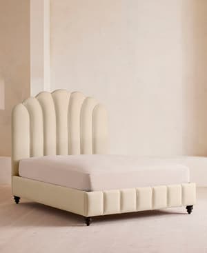 Manette Bed - Full - Linen - Bisque - US - Listing Image
