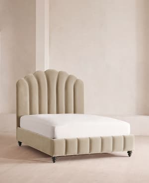 Manette Bed - Full - Velvet - Oyster - US - Listing Image