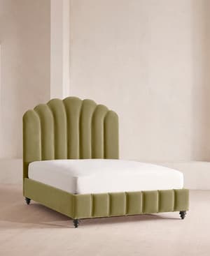 Manette Bed - Full - Velvet - Lichen - US - Listing Image