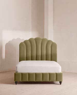 Manette Bed - Full - Velvet - Lichen - US - Hover Image