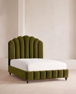 Manette Bed - Full - Velvet - Olive - US - Listing Image
