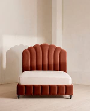 Manette Bed - Double - Velvet Rust - Hover Image