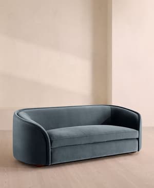 Conall Three Seater Sofa - Velvet - Grey Blue - US - Listing Image