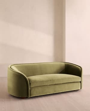 Conall Three Seater Sofa - Velvet - Lichen - US - Listing Image