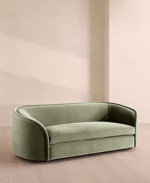 Conall Three Seater Sofa - Velvet - Seafoam - US - Listing Image