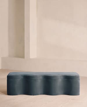 Eli Storage Bench - Velvet - Grey Blue - UK - Listing Image