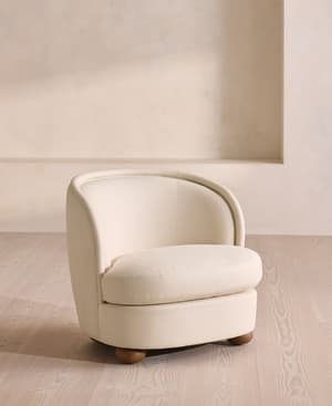 Blair Tub Armchair - Natural Linen - UK - Hover Image