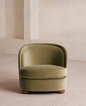 Blair Tub Armchair - Velvet - Lichen - Hover Image