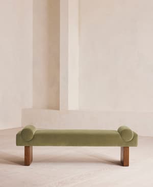 Esther Bench - Velvet - Lichen - Hover Image