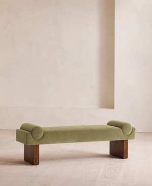 Esther Bench - Velvet - Lichen - US - Listing Image