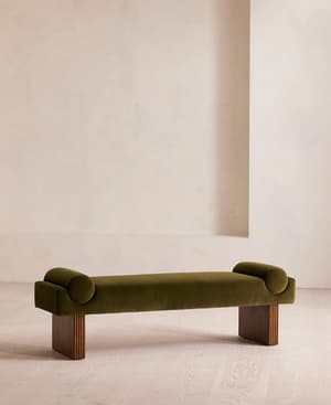 Esther Bench - Velvet - Olive - US - Listing Image