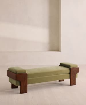 Marcia Bench - Velvet - Lichen - UK - Listing Image