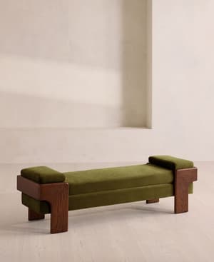 Marcia Bench - Velvet - Olive - UK - Listing Image