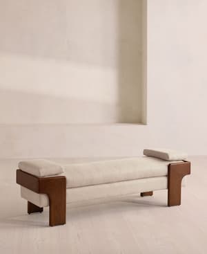 Marcia Bench - Linen - Bisque - UK - Listing Image