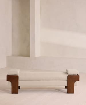 Marcia Bench - Linen - Bisque - UK - Hover Image