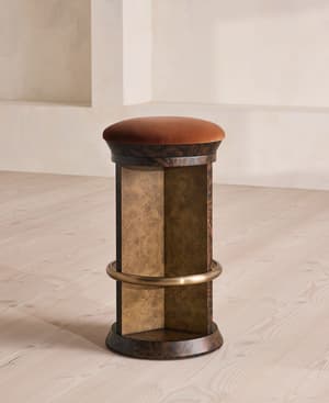 Rafaella Barstool - Velvet - Cinnamon - US - Listing Image